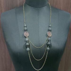 Urthn สร้อยคอลูกปัดชุบทองแบบโบราณประดับ1109607ชิ้น - Product Image 1