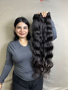 100% Vierge Indien Cheveux Raides Bundles Extensions de Cheveux Humains Indiens Bruts Mélange de Cheveux Vendeurs - Product Image 2