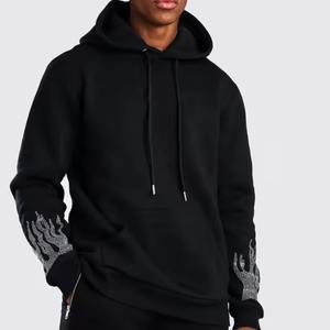 Vente en gros de sweats à capuche personnalisés pour hommes Offre Spéciale haute qualité en pierre du Rhin sweats à capuche décontractés à enfiler vente en gros de sweats à capuche personnalisés pour hommes - Product Image 1