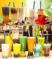 Koi Top Qualité Vente En Acier Inoxydable Pailles À Boire Réutilisables pour Milkshake Café Smoothie Chaud Froid Boisson Pailles En Métal