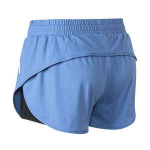 Dos capas bolsillos interiores verano Mujer Pantalones cortos deporte gimnasio pantalones cortos - Product Image 3