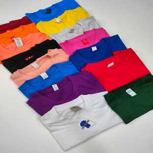 T-shirts solides 180GSM 100% coton matériaux confort prix de gros t-shirts de couleur unie Bangladesh OEM fabricant t-shirts en vrac - Product Image 3