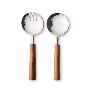 Prix promotionnels : Cuillères à salade en bois de manguier pour la maison, l'hôtel, le restaurant, la vaisselle de cuisine, la décoration de table, les outils à salade - Product Image 3