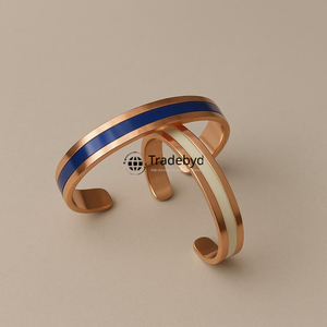 Boutons de manchette en cuivre pour garçons d'honneur Accessoires de mariage pour lui par Tradebyd - Product Image 1