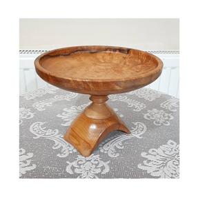 ขาตั้งโชว์เค้กทำจากไม้ขัดเงาแบบโบราณทำด้วยมือขาตั้งสำหรับเสิร์ฟในทะเลทรายไม้มะม่วงดีไซน์แบบโบราณ - Product Image 3