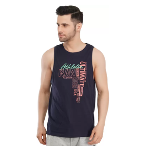 Meilleures ventes Vêtements de sport imprimés personnalisés pour hommes Débardeur de fitness sans manches Débardeur souple de qualité supérieure pour hommes de BD - Product Image 3