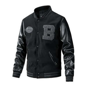 College <b>Varsity</b> <b>Jacket</b> <b>Mens</b> Letterman <b>Bomber</b> <b>Jacket</b> Custom Team Colors Logo Patch High Quality Sportswear - Product Image 2