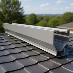 Sistema de Montaje para Techo de Tejas de Aleación de Aluminio Anodizado Pegasus Solar Rail Mill 168 PSR-M168-US - Product Image 3