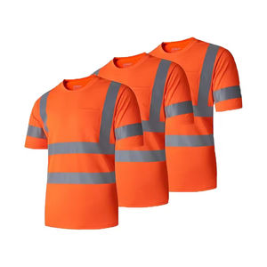 Camisas reflectantes para trabajo de seguridad con cinta de alta visibilidad Camisas de manga larga para trabajo al aire libre Fábrica de logotipo personalizado OEM - Product Image 2
