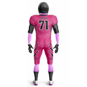 Vente chaude séchage rapide à manches courtes vêtements de plein air ensemble uniforme football américain hauts maillot de football américain - Product Image 3