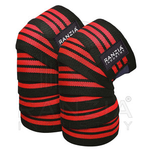 Fitness sécurité élastique coton genou enveloppes sangles soutien genouillère enveloppes dynamophilie musculation haltérophilie accessoires - Product Image 3