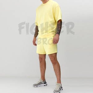 Nuevo conjunto corto de verano para hombre con logotipo personalizado, camiseta en blanco, conjuntos de pantalones cortos, de manga corta Camiseta deportiva, conjunto de dos piezas - Product Image 5