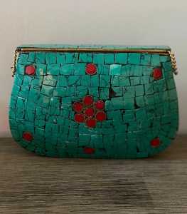 Bolsa de mensajero ligera ecológica de resina de mármol bohemio 2025, embrague de noche impermeable, cadenas de perlas, cierre de cremallera para - Product Image 3