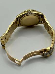 Reloj Mecánico de Acero Inoxidable con Correa de Cuero Analógica y Brillantes de Moda, Diamante de Laboratorio VVS Moissanite para Hombre, Resistente al Agua - Product Image 4