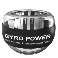 Gyroball avec étui de transport, entraîneur de bras et de poignet, gyroscope LED pour l'amélioration de la force des avant-bras et des poignets