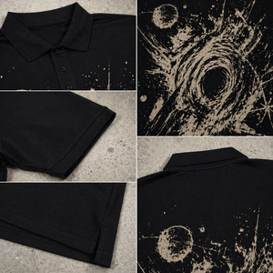 เสื้อยืดโปโลแฟชั่นผู้ชาย 240gsm ผ้าฝ้าย 100% พิมพ์ลายตามสั่ง ดีไซน์เนอร์ สตรีทแวร์ Y2K สำหรับผู้ชาย เสื้อยืดระบายอากาศได้ดี - Product Image 3