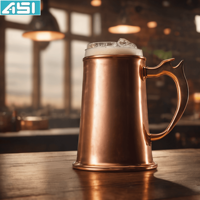 Meilleures ventes Mule à bière en cuivre et acier inoxydable de haute qualité Tasses à cocktail Tasses martelées