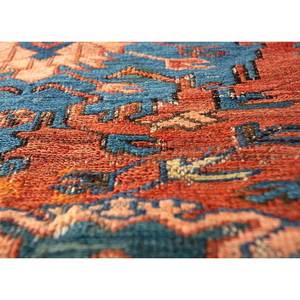 Alfombra de Lana Anudada a Mano de Gran Tamaño Aalam, Diseño Abstracto con Medallón Rojo Naranja, Rectangular, para Pasillo, Entrada, Hogar - Paem-429 - Product Image 3