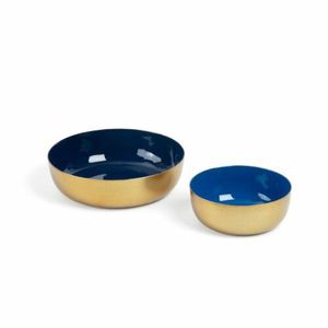 Bol à snack rond en métal en gros, bol de service décoratif personnalisé en or, revêtement émaillé alimentaire, bol en laiton pour hôtel et restaurant - Product Image 2