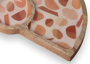 Meilleures ventes de copeaux de bois fabriqués à la main et plateau de trempette avec bol utilisé pour servir des collations Restaurant Hôtel - Product Image 3