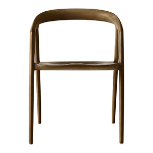 Silla de Comedor Moderna de Madera Maciza, Diseño Minimalista, Respaldo Curvo Ergonómico para Hogar, Restaurante, Cafetería, Hotel - Product Image 2