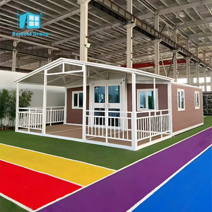 Casa Moderna Espandibile con Tetto Inclinato e Doppia Ala, 20 30 40 Piedi, Pannelli Sandwich, con Camere da Letto e Cucina per Hotel/Centri Commerciali - Product Image 3