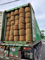 Venta caliente Ecológico 100% Fibra de coco natural COIR CUERDA HILO Bio-Degradable ISO Certificado Longitud personalizada Red de jardín