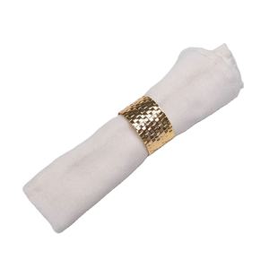 Anneau de serviette en métal rond de luxe, couleur or, décoration de cuisine, restaurant, maison, mariage, hôtel, bureau, vaisselle, quantité en vrac - Product Image 1