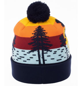 Fabricants de bonnets personnalisés à faible MOQ, impression intégrale, jacquard, bonnet d'hiver en tricot, jacquard 2026 - Product Image 6