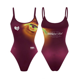 Maillot de bain femme en polyester et nylon 230 GSM de qualité supérieure, couleurs dégradées accrocheuses, logo personnalisé par sublimation - Product Image 1