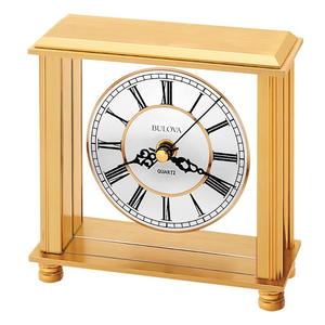 Nordic Luxury Style Round <b>Clock</b> Ornament Golden Finishing Modern Design Metal Square Stand <b>Clock</b> - Product Image 3