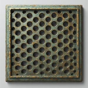 Couvre-drain de sol en laiton moderne avec forme irrégulière et texture unique pour utilisation hôtelière - Product Image 5