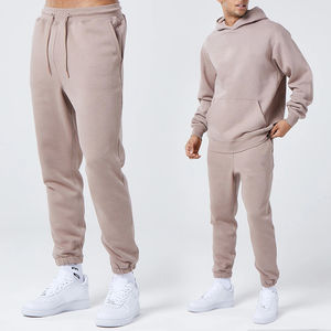 2025 Logo personnalisé hiver deux pièces ensemble haute qualité sweats à capuche de sport Joggers course entraînement 100% Polyester décontracté solide Fitness - Product Image 6