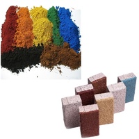 Pigment rouge d'oxyde de fer Y101 110 120 130 180 190 couleur terrazzo revêtement de peinture de sol ciment pigment rouge spécial