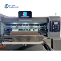 Machine d'impression flexographique à encre aqueuse de haute qualité avec alimentation par bord de papier, découpeuse rotative et rainureuse
