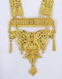 Parure de bijoux collier avec boucles d'oreilles en laiton plaqué or pur parure de bijoux collier design haute qualité Émirats arabes unis Dubaï - Product Image 2