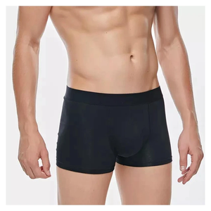 Haute qualité hommes classique couleur unie coton Stretch slips boxeurs Shorts meilleur prix sous-vêtements pour hommes - Product Image 6