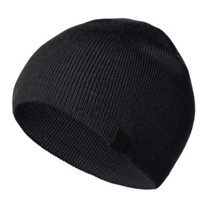 Knits Manufacturers Wholesale Bean <b>Caps</b> Unisex Universal Winter Hats Custom logo Ribbed Acrylic Thick Warm Solid Color Outdoor - Product Image 1