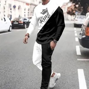 Survêtement personnalisé de haute qualité 500 GSM 100% Coton Baggy Fleece Surdimensionné Hoodies Jogger Set Survêtement Pour Hommes Ensemble 2 Pièces - Product Image 2