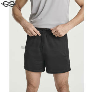 Men's 7-Inch Double <b>Layer</b> Gym Shorts Drawstring Closure Breathable Stretchable Quick Dry Running Training Sports Embroidered - Product Image 2