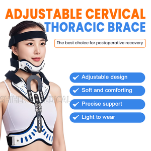 Equipo <span class=keywords><strong>de</strong></span> rehabilitación ajustable al por mayor, soporte <span class=keywords><strong>de</strong></span> órtesis Cervical para fijación <span class=keywords><strong>de</strong></span> fractura <span class=keywords><strong>de</strong></span> cabeza, cuello y <span class=keywords><strong>pecho</strong></span> - Product Image 2