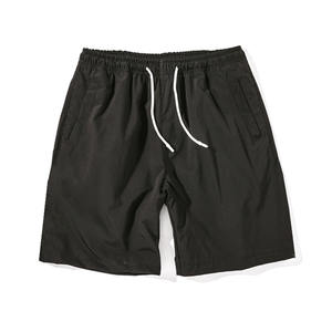 Nouveauté 2026 : Short décontracté en coton pour homme, motif uni, taille élastique, longueur genou, avec cordon de serrage – En promotion - Product Image 4