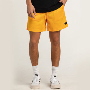 OEM Casual Mesh <b>Shorts</b> Unisex High Street Style Pockets Drawstring Elastic Waist <b>Waterproof</b> Breathable Workout Men's <b>Shorts</b> - Product Image 5