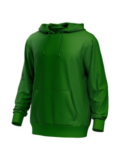 Sweat à capuche en coton vierge coupe surdimensionnée lourde idéale pour le streetwear et la marque - Product Image 1