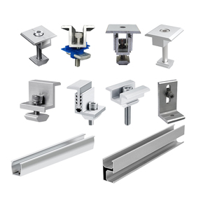 Bán buôn năng lượng mặt trời bên trong kẹp Kit nhôm năng lượng mặt trời đường ray hồ sơ kẹp mái gắn PV bảng điều khiển năng lượng mặt trời gắn khung hệ thống - Product Image 1