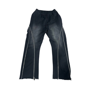 Pantalones Jogger Casuales de Lona Negra Lavada a la Piedra - Secado Rápido y Transpirables - Product Image 4