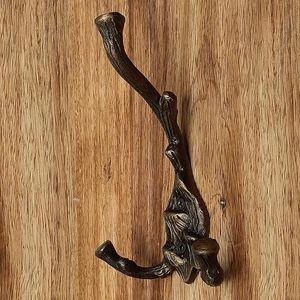 Antique Brass Iron Wall <b>Hooks</b> Handmade <b>Bathroom</b> Door Decorative <b>Hooks</b> for Coat Hat and Towel Use for Clothing - Product Image 5