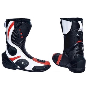 Zapatos de cuero de carreras para moto, zapatos de moto para montar, impermeables, de cuero transpirable para moto - Product Image 3