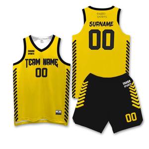 Fabricant Engro vêtements de sport uniformes industrie Conception personnalisée Impression par sublimation Short en jersey de basket-ball Uniforme réversible - Product Image 2