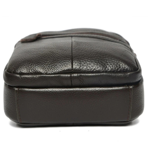 Bolso de pecho minimalista para hombre, bolso de hombro de microfibra, cuero sintético, cierre de cremallera, a la moda, uso diario, para todas las estaciones - Product Image 6
